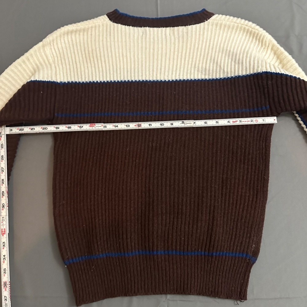 Vintage 20 ANS Sweater Mens‎ Medium Multicolor Abstract Chunky Knit 90s - Picture 8 of 8